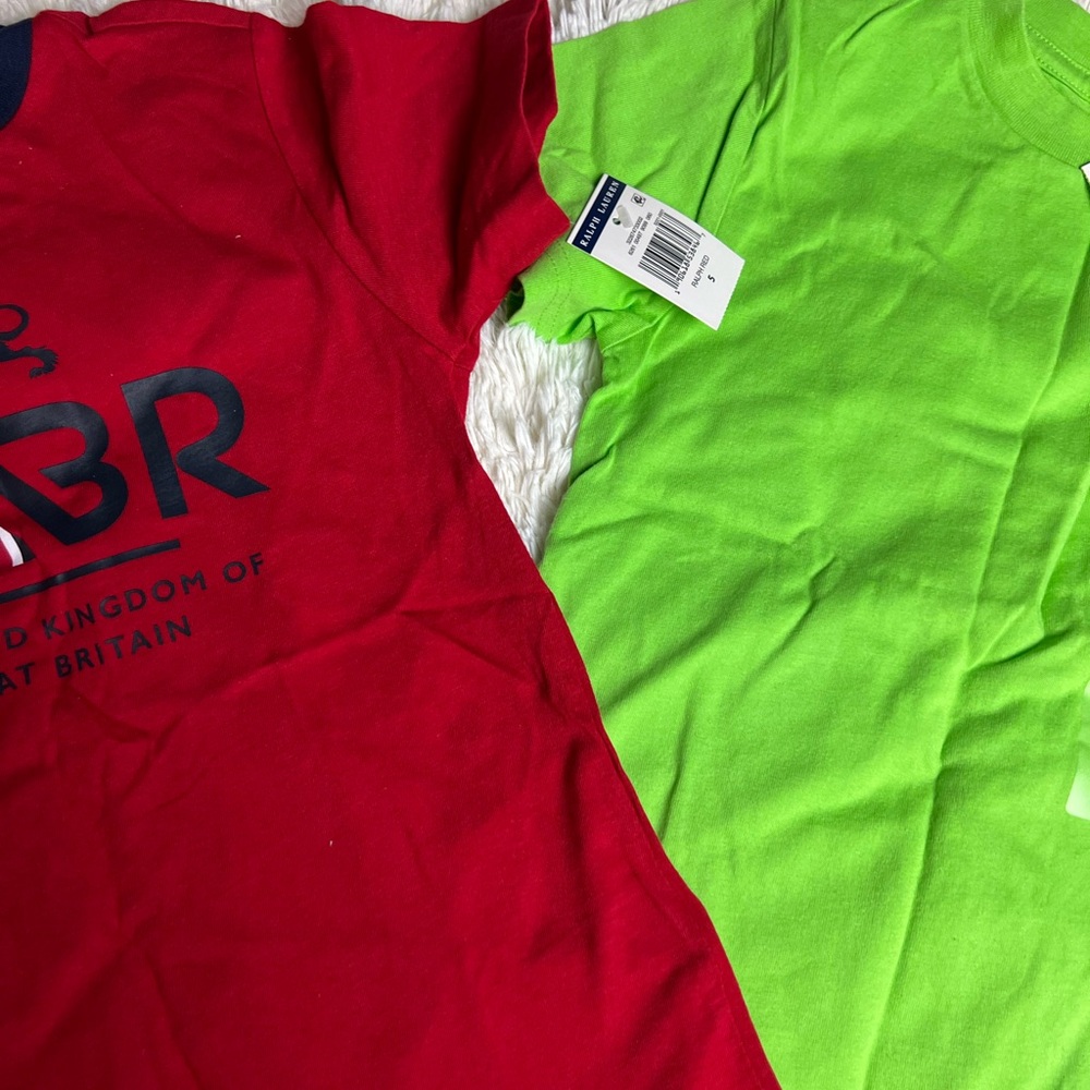 Red Polo Ralph Lauren Kids T-Shirt - size 5